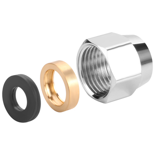 不锈钢燃气波纹管专用接头配件煤气管插口天然气螺帽3分4分6分1寸