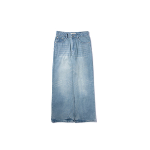 CountryMoment【男女同款】猫须纹直筒宽松牛仔裤休闲阔腿工装裤