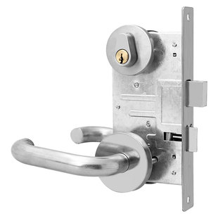 防火门锁全套消防通道锁芯专用通用型安全拉手防盗通开门把手锁体