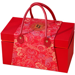 结婚双层喜糖成品礼盒含糖送伴娘高端伴手礼温州订婚糖果提亲回礼