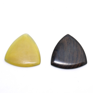 *三弦朗月 中阮拨片 柳琴弹片 黑檀木 牛角 专业