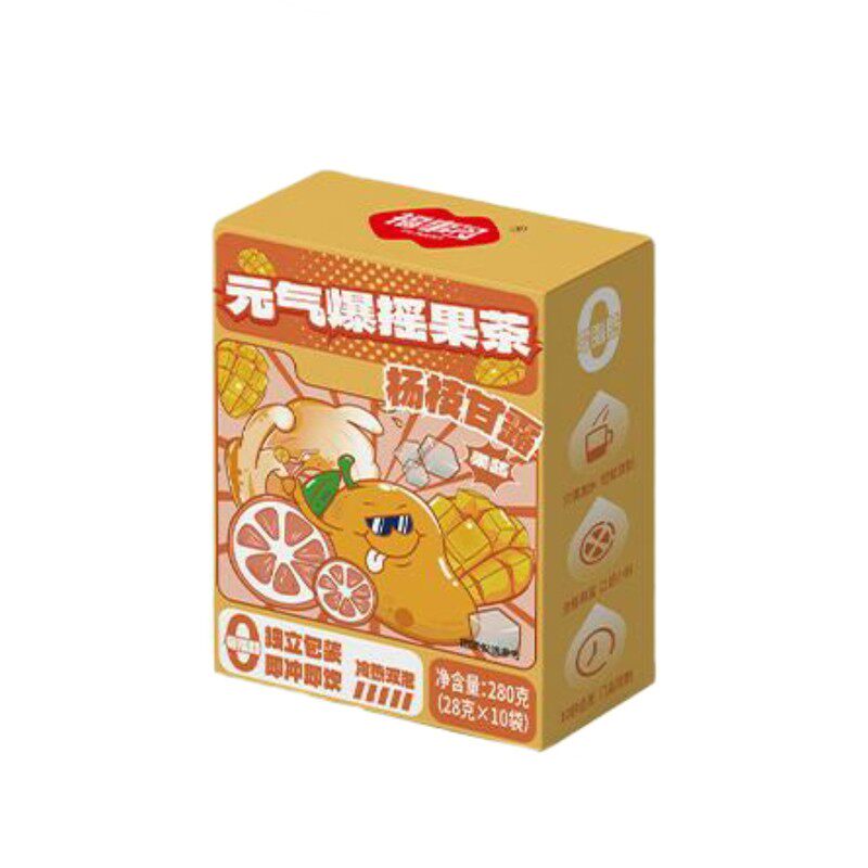 福事多元气爆摇果茶杨枝甘露蜜桃乌龙百香果柠檬茶茶冲泡水果茶
