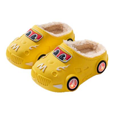 男宝超喜欢的小汽车棉拖太可爱了