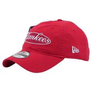 韩国代购NEWERA纽亦华帽子男女940软顶复古YANKESS刺绣字母标红色