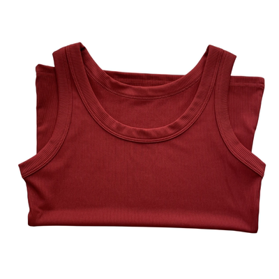 防走光背心修身冰丝螺纹高弹力