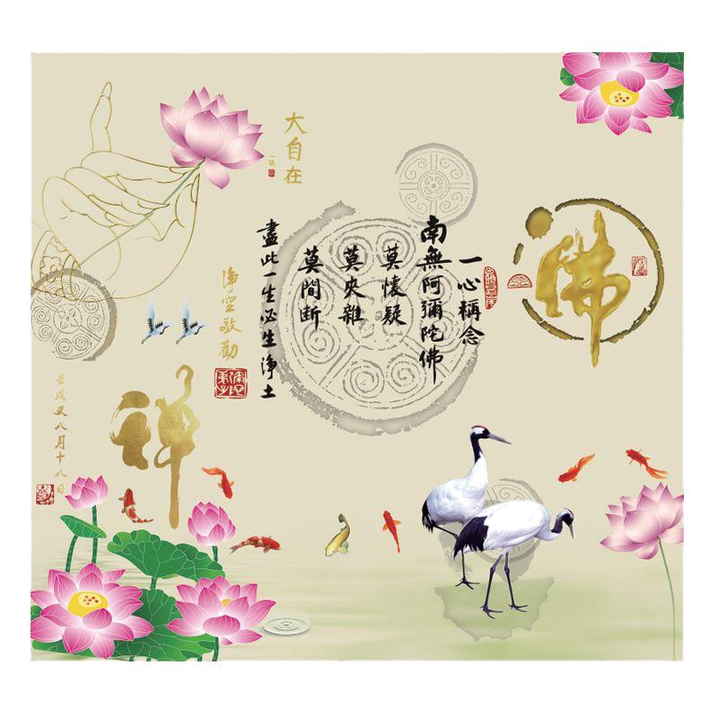 禅意养生馆壁画壁纸背景墙纸