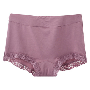 大码无痕全棉纯棉裆平角内裤女士四角莫代尔平脚安全裤薄款二合一