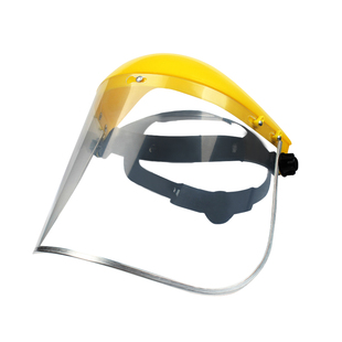 隔热面罩防冲击防飞溅透明M1015防风沙大视野防粉尘车间头戴式