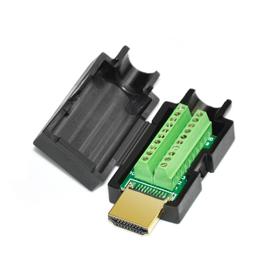 斯格HDMI接头外壳免焊接插头面板