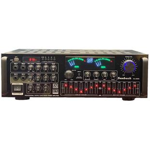 额定500W大功率家用功放机五声道功放高保真K歌功放内置蓝牙遥控