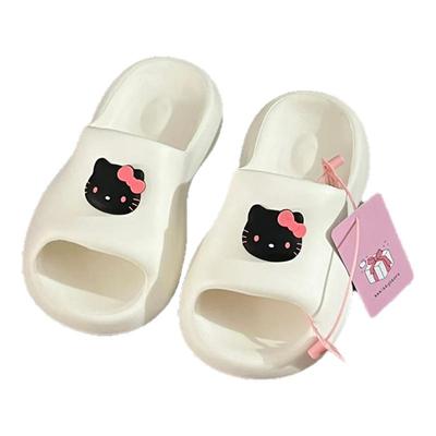 厚底卡通猫咪拖鞋女可爱家居室内凉拖鞋夏季新款外穿高颜值一字拖