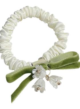 兰花头绳女高级感蝴蝶结大肠发圈