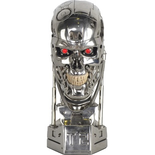 sideshow T800终结者头骨模型 1:1终结者T2胸像 标准版电镀版