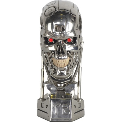 T800终结者头骨1/1胸像电镀模型