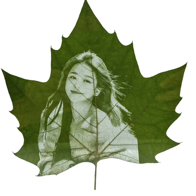 叶雕定制照片创意生日礼物