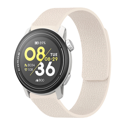 适用高驰适用COROS PACE4表带pace3手表PACE Pro荔枝纹磁吸硅胶腕表带pace2运动APEX4男新款2Pro智能透气秋