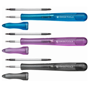 瑞士PB SWISS TOOLS一字和十字双刀头螺丝刀带护盖 PB168彩色系列
