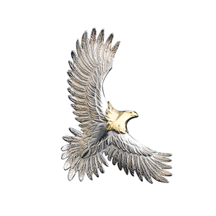 一休老银匠制作HORIZON BLUE/HB 925纯银斜鹰印第安高桥风格吊坠