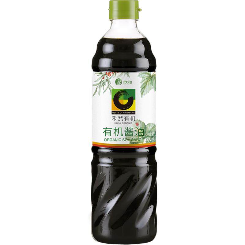 欣和禾然有机酱油900ml有机黄豆酿造特级生抽家用点蘸凉拌调味品
