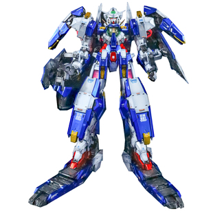 万代PG1/60能天使高达00+雪崩装备+灯组 电镀阴影 上色 代工 加工