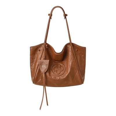 CASSILE卡思乐大容量托特包2025秋冬新款复古美拉德单肩通勤女包