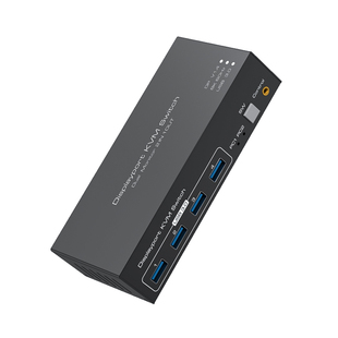 Vpfet hdmi+dp kvm切换器双屏二进二出8K超清4K120Hz高刷两台电脑切换使用两个显示器usb3.0共享键盘鼠标