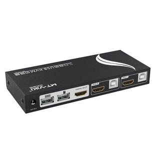 迈拓维矩 KVM切换器HDMI切屏器2进1出 高清4K60Hz 多电脑共享USB键鼠显示器 MT-HK201