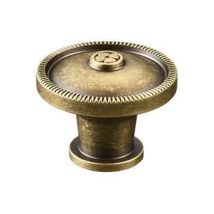 中古衣柜门拉手高级感抽屉单孔圆形纽扣黄铜厨房橱柜字门把手大全