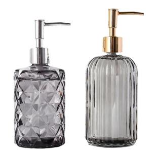 精油瓶空瓶高档美容院专用好看的压泵玻璃挤压式高级分装瓶按压式