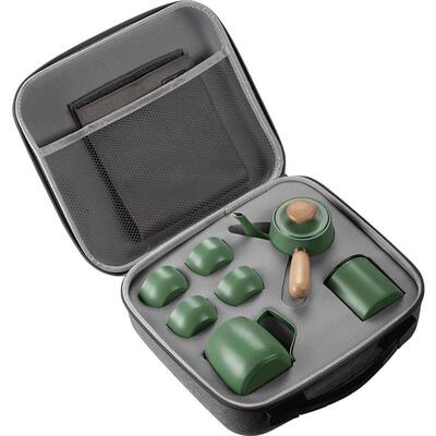 帝国复古旅行泡茶壶套装一壶四杯