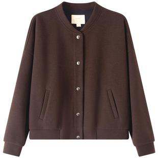 XII BASKET十二篮商场同款25冬新款休闲通勤外套圆领宽松舒适女