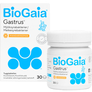 现货|瑞典BioGaia益生菌咀嚼片30粒罗伊氏乳杆菌调理幽门肠胃