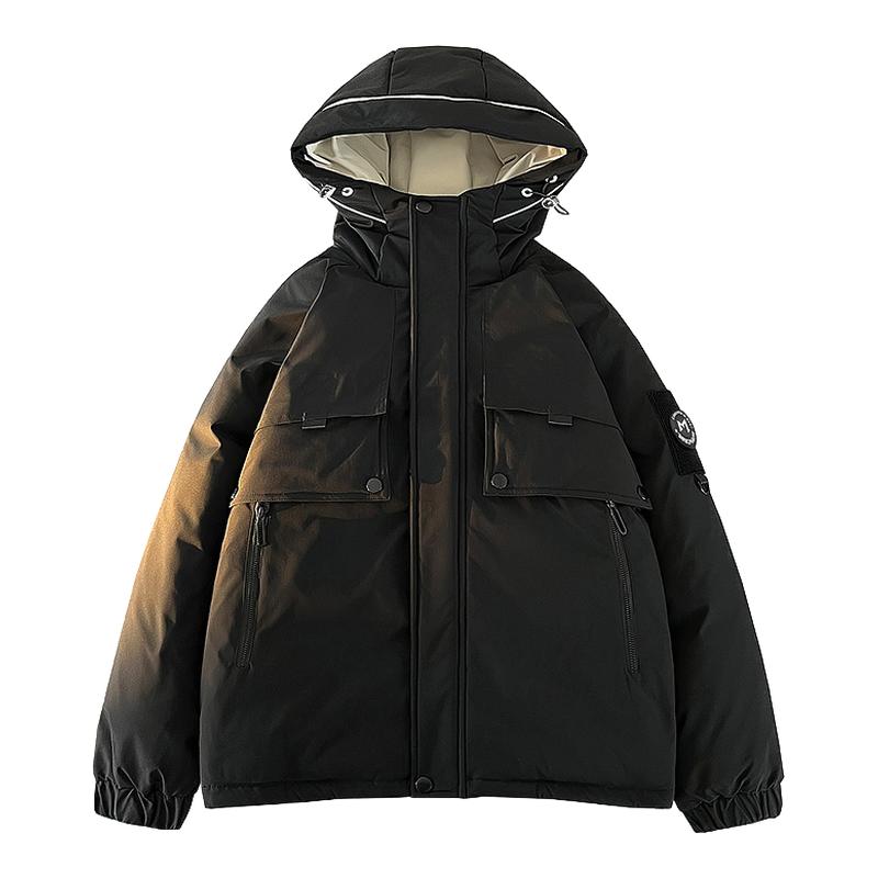 雪中飞情侣工装羽绒服