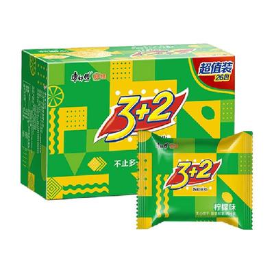 康师傅3+2苏打夹心柠檬味饼干