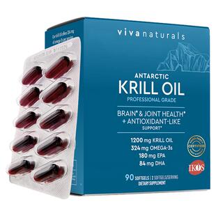 viva磷虾油omega3非鱼油磷脂78%高含量天然虾青素南极磷虾油90粒