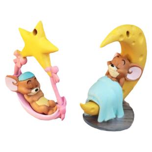 车载摆件猫和老鼠车摆件汤姆猫杰瑞鼠手办儿童玩具模型公仔可爱