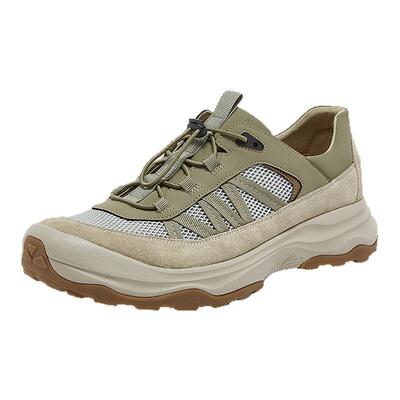 SKAP圣伽步男鞋2026春季新款运动鞋厚底网布透气拼接男款休闲鞋