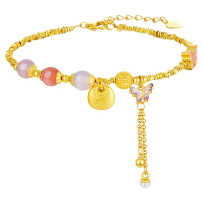 【生日礼物】周大生莲华净手链