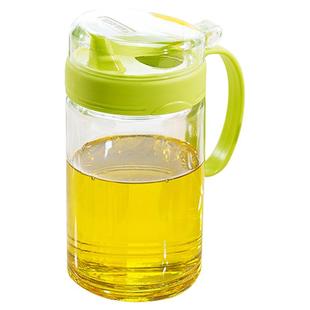 茶花油壶油瓶厨房用品家用带盖大小号醋瓶酱油瓶罐壶玻璃调料瓶