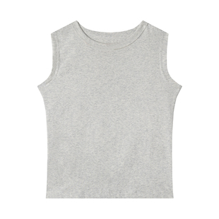 【百亿补贴直播间】HighRain辣妹无袖圆领无袖背心女2026夏季上衣