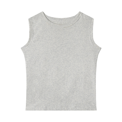 辣妹无袖圆领无袖背心女2026夏季