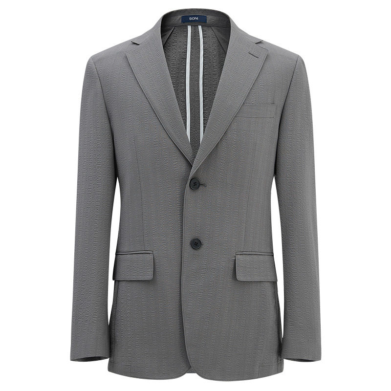 BONI/堡尼春夏新品西服便装商务休闲西装桑蚕丝混纺西裤QR182031B
