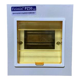 明装空开室内配电箱 PZ30 四4回路家用空气开关2p带漏电 新暗盒铁