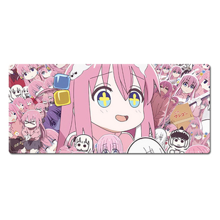 孤独摇滚鼠标垫超大动漫电竞游戏键盘垫办公桌垫波奇酱锁边电脑垫