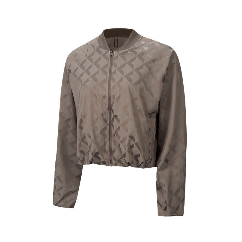 Monogram 女士图案款缎面运动外套丨lululemon丨LW3KSCS