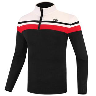 【官方立减】PGM高尔夫服装男士毛衣长袖t恤男装外套衣服针织衣