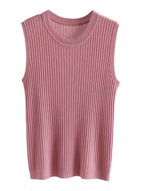 圆领遮副乳知性通勤背心