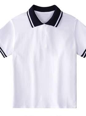 儿童polo衫小学生校服夏季