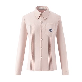 JK衬衫十字银河原创长袖蓝色衬衣外套制服套装学院风短袖粉色上衣