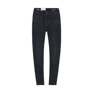 ABLE JEANS【提臀裤】秋冬女士高腰修身显瘦弹力紧身牛仔裤铅笔裤